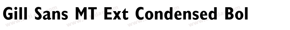 Gill Sans MT Ext Condensed Bold(1)字体转换